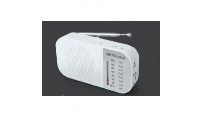 Muse M-025 RW, Portable radio, White