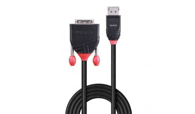 LINDY CABLE DISPLAY PORT TO DVI-D 3M/BLACK 41492
