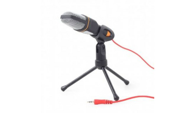 Gembird Desktop microphone with a tripod MIC-D-03 Built-in microphone, 3.5 mm, Black