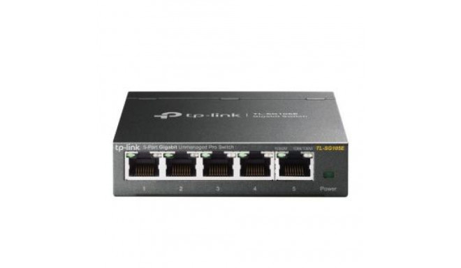 TP-Link Switch TL-SG105E Web managed, Wall mountable, 1 Gbps (RJ-45) ports quantity 5, Power supply 