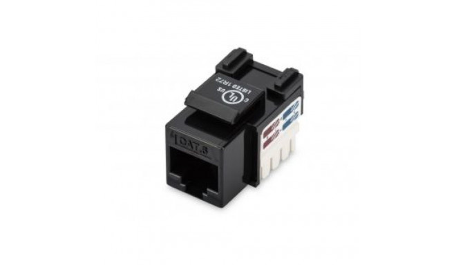 Digitus Class E CAT 6 Keystone Jack DN-93601 Unshielded RJ45 to LSA, Black