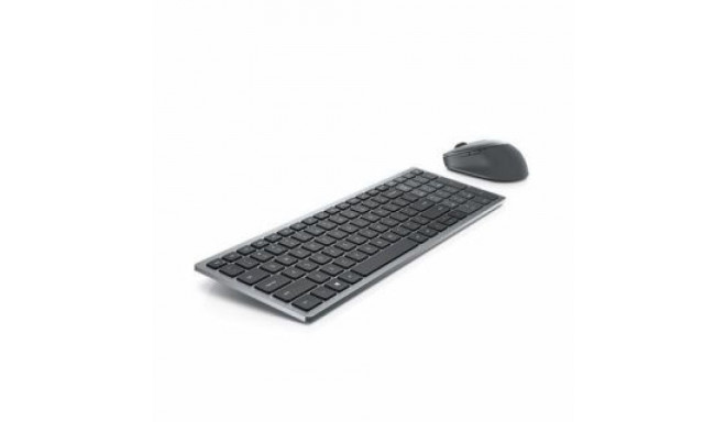 Dell Keyboard and Mouse KM7120W Keyboard and Mouse Set, Wireless, Batteries included, US, Titan Gray