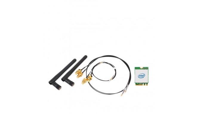 Shuttle WLN-M1 - Intel WLAN-ax/Bluetooth Combo Kit with M.2 card, cables and external antennas