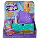 Kinetic Sand , Mermaid Crystal Playset, Over 1lb of Play Sand, Gold Shimmer Sand, Storage and Tools,