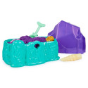 Kinetic Sand , Mermaid Crystal Playset, Over 1lb of Play Sand, Gold Shimmer Sand, Storage and Tools,