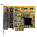 StarTech.com 4-pordiline PCIe Gigabit võrguadapterkaart