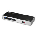 StarTech.com USB-C & USB-A Dock - Dual Monitor 4K 60Hz Dock DisplayPort + HDMI - Hybrid USB 3.0 Dock