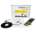 StarTech.com Dual Port PCI Express Gigabit Ethernet PCIe Network Card Adapter - PoE/PSE