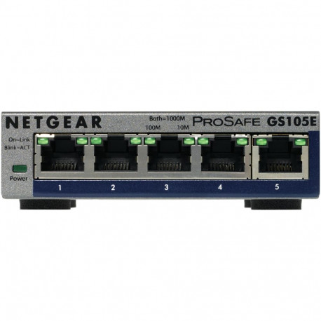 NETGEAR GS105E-200PES võrgulüliti Hall Hallatud L2/L3 Gigabit Ethernet (10/100/1000)