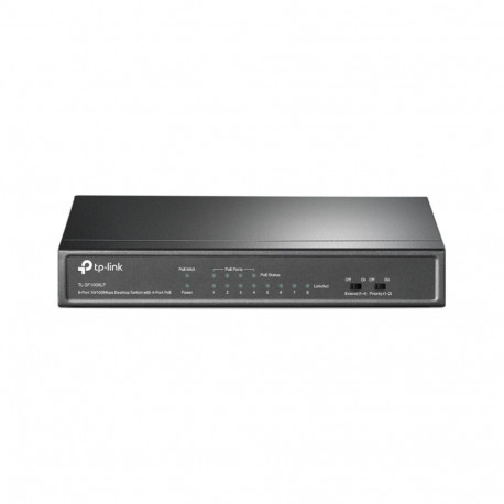 TP-Link võrgulüliti TL-SF1008LP haldamata Fast Ethernet (10/100) PoE, must