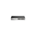 D-Link DGS-1016D/E võrgulüliti Haldamata Must, Metallik