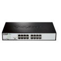 D-Link DGS-1016D/E võrgulüliti Haldamata Must, Metallik