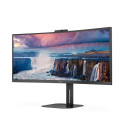 AOC V5 CU34V5CW/BK LED display 86.4 cm (34") 3440 x 1440 pixels Wide Quad HD Black