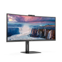 AOC V5 CU34V5CW/BK LED ekraan 86.4 cm (34") 3440 x 1440 pikslit Lai Quad HD Must