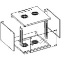 Techly seinakapp 19" 6U D450 must kokkupandud