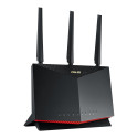 ASUS AX5700 RT-AX86U PRO traadita ruuter Gigabit Ethernet Kaksikside (2.4 GHz / 5 GHz) 4G Must, Puna