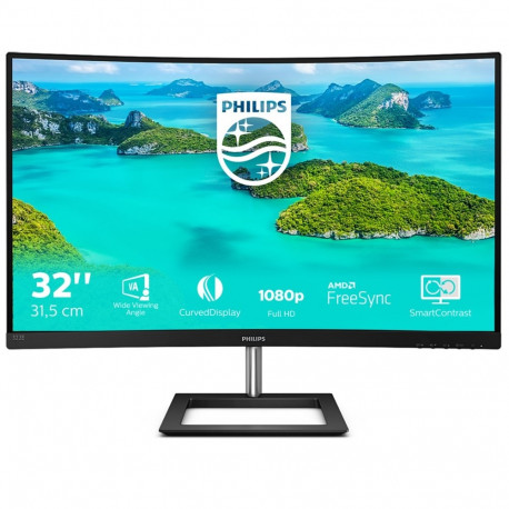 Philips E Line 322E1C/00 LED ekraan 80 cm (31.5") 1920 x 1080 pikslit Full HD LCD must