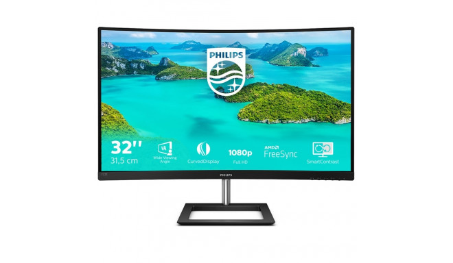 Philips E Line 322E1C/00 LED ekraan 80 cm (31.5") 1920 x 1080 pikslit Full HD LCD must