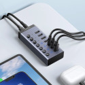 [RETURNED ITEM] Ugreen multifunctional HUB 7in1 USB Type C - 7x USB Type A 3.0 PD DC 12V gray (CM481