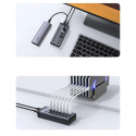 [RETURNED ITEM] Ugreen multifunctional HUB 7in1 USB Type C - 7x USB Type A 3.0 PD DC 12V gray (CM481