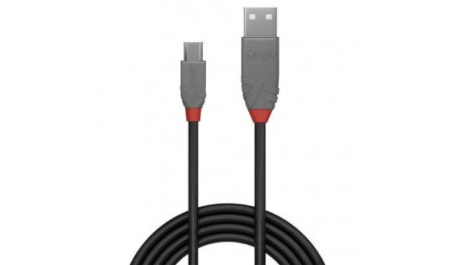 LINDY CABLE USB2 A TO MICRO-B 3M/ANTHRA 36734