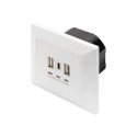 Digitus Socket with USB A&USB-C Ports, flush mounted