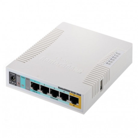 Mikrotik RB951Ui-2HnD valge Power over Ethernet (PoE)