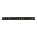 Netgear GS316P Unmanaged Gigabit Ethernet (10/100/1000) Power over Ethernet (PoE) Black