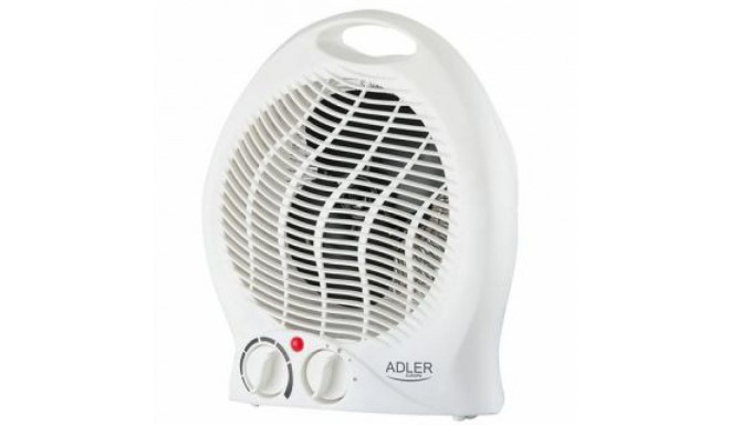 Adler Heater AD 7728 Fan Heater, 2000 W, Number of power levels 2, White