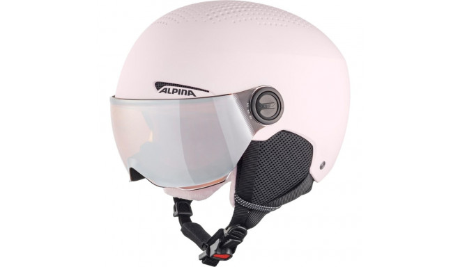 talvine kiiver Alpina Zupo Visor Q-Lite roosa matt 51-55