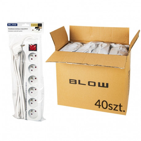 98-540# võrgupikendus pr-670wsp 6-pesaga maandusega+lüliti 1,5m (40 tk.)