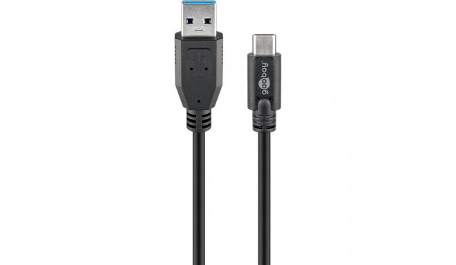 Goobay Sync&Charge Super Speed USB-C to USB A 3.0 charging cable 67999 Round cable, USB-C male, 