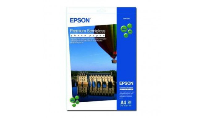 EPSON Premium Semigloss Photo Paper, DIN A4, 251g/mÂ², 20 Sheets A4