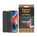 PanzerGlass Privacy kaitseklaas, iPhone 14 / 13 / 13 Pro, must raam