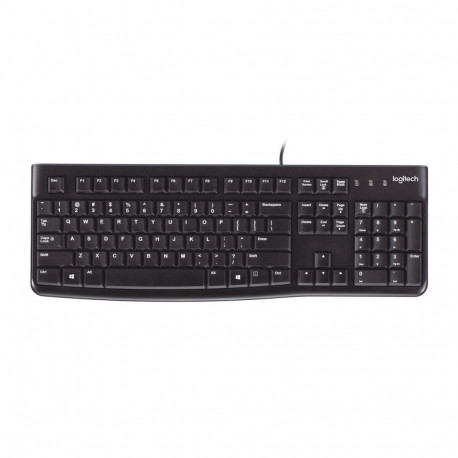 Hispaaniakeelne Qwerty Logitech K120 USB Must Hispaaniakeelne Qwerty QWERTY