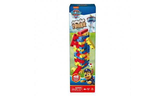 Board game The Paw Patrol JUMBLING TOWER (48 Pieces) (1 Unit)