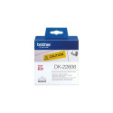 Lamineeritud Lint Sildimasinatele Brother DK-22606 Must/Kollane 62 mm x 15,24 m