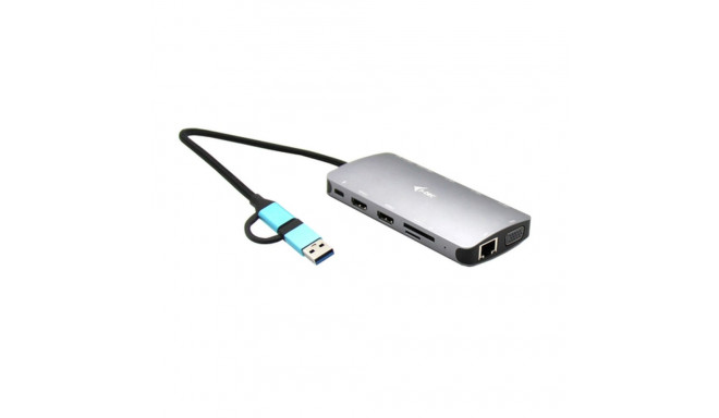 USB Hub i-Tec CANANOTDOCKPD Silver