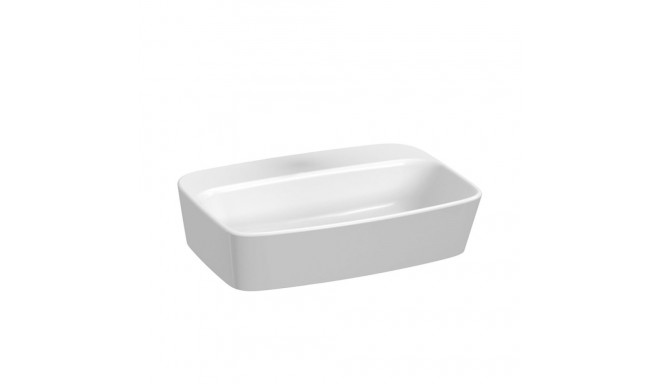 WASHBASIN COUNTER TOP LYRA PLUS 55CM WH