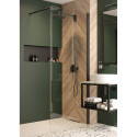 KERRIA PLUS SHOWER WALL. WHT/TRA NERO100