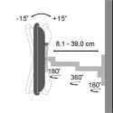 Techly 13-30&quot; Wall Bracket for LED LCD TV Tilt 3 Joints Black&quot; ICA-LCD 104BK