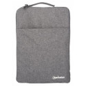 Manhattan Seattle Laptop Sleeve 15.6&quot;, Grey, Padded, Extra Soft Internal Cushioning, Main C