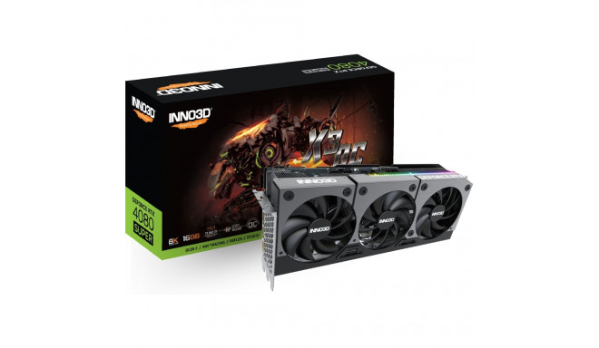 "RTX 4080 Super 16GB Inno3D X3 OC GDDR6X 3Fan"