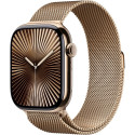 "Apple Watch Series 10 GPS + Cellular 46mm Gold Titanium Case with Gold Milanese Loop - S/M"