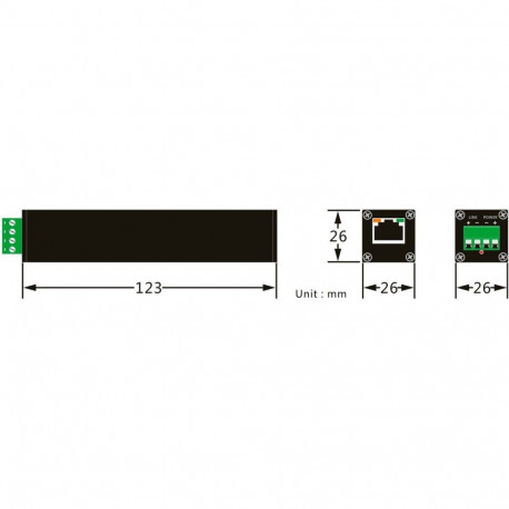"Z ALLNET Medien Konverter Netzwerk & PoE over 2 Wire Set AF ALL-MC302v2P2WIRE-Set inkl. externes Ne
