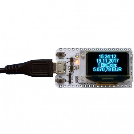 ALLNET 4duino IoT WLAN 4-realise ekraaniga ESP32 moodul