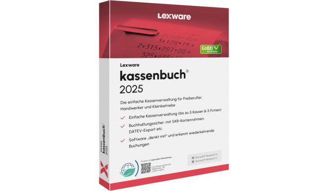 "Lexware Kassenbuch Version 24.00 - 2025 - 1 Device, 1 Year - ESD-DownloadESD"