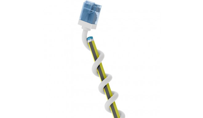 Võrgukaabel Cat6a U/UTP 0.25m, valge, LSZH, CU, Slim, Ultra-Flex