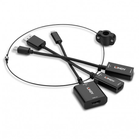 USB Type C, mDP & DisplayPort to HDMI 18G Converter Tether