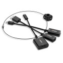 Adapter HDMI (F) - USB Type C (F), mDP (F) & DisplayPort (F)
